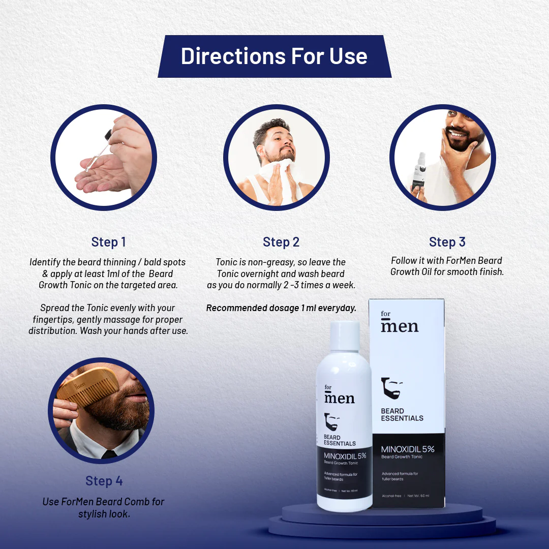 Beard Growth Tonic with 5% Minoxidil - Image 6