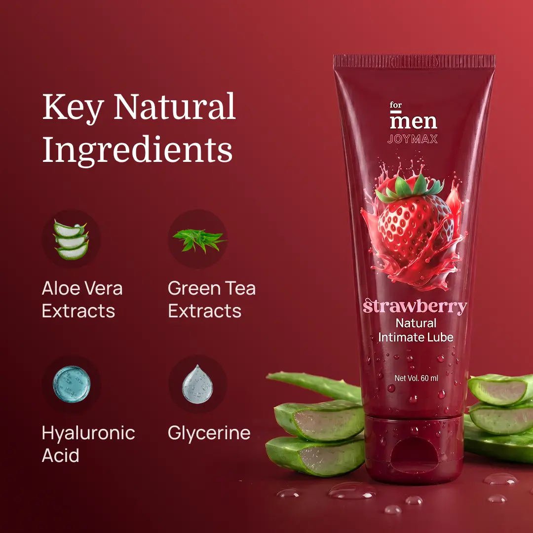Joymax Strawberry natural Intimate Lube (60 ml) - Image 6